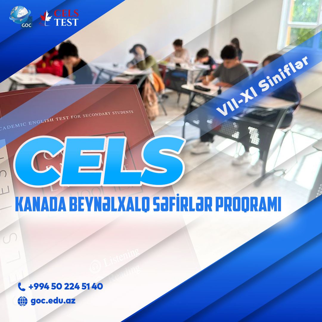 CELS - Kanada Beynəlxalq Məktəbli Səfir Proqramı